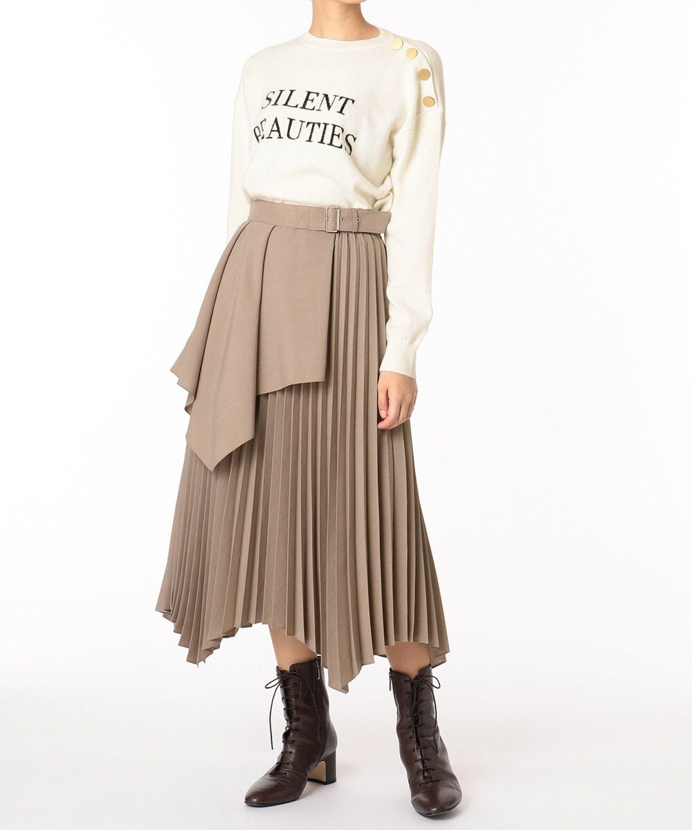 ベルト付レイヤープリーツスカート Grace Continental Grace Continental グレースコンチネンタル 通販