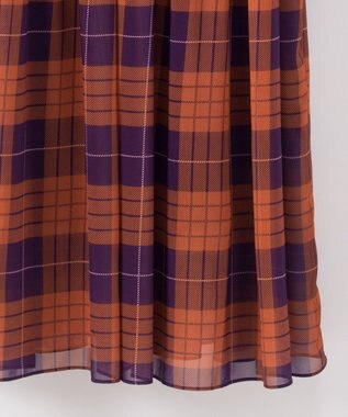 ボウタイ付チェックプリントワンピース Grace Continental Grace Continental グレースコンチネンタル 通販