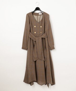 ダブルボタンベルトワンピース Grace Continental Grace Continental グレースコンチネンタル 通販