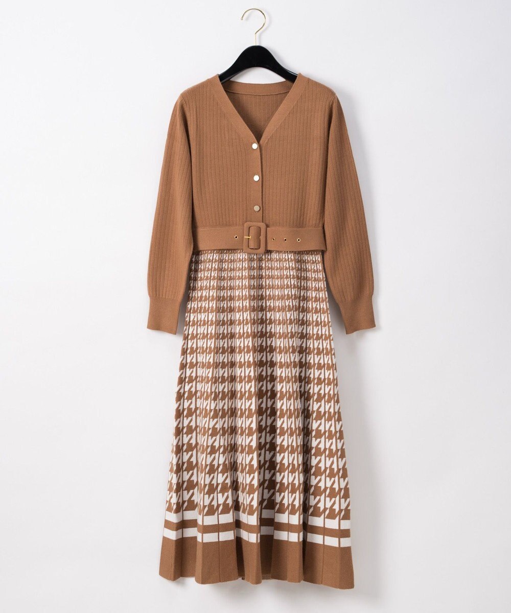 千鳥ニットワンピース Grace Continental Grace Continental グレースコンチネンタル 通販 千鳥ニットワンピース Grace Continental Grace Continental グレースコンチネンタル 通販