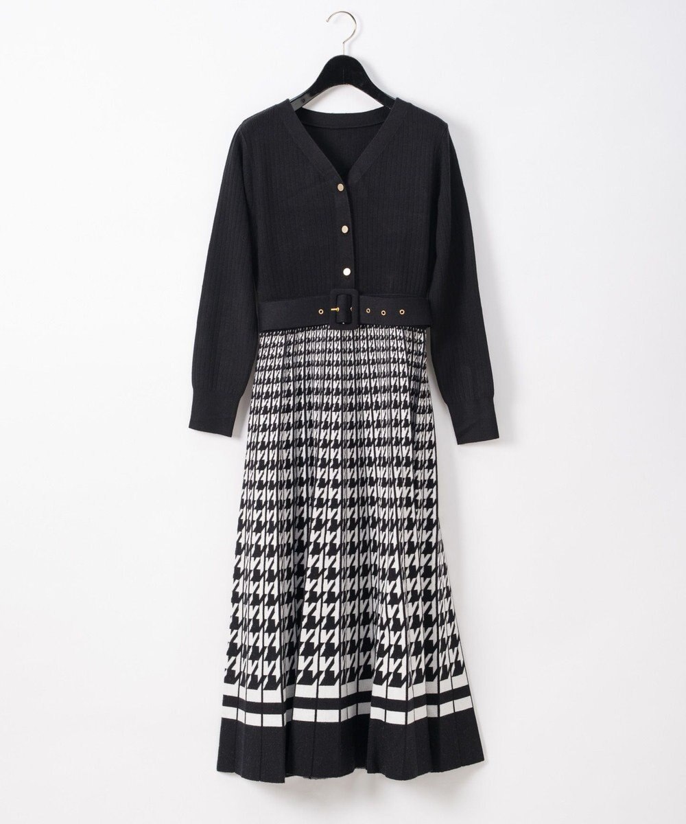 千鳥ニットワンピース Grace Continental Grace Continental グレースコンチネンタル 通販 千鳥ニットワンピース Grace Continental Grace Continental グレースコンチネンタル 通販