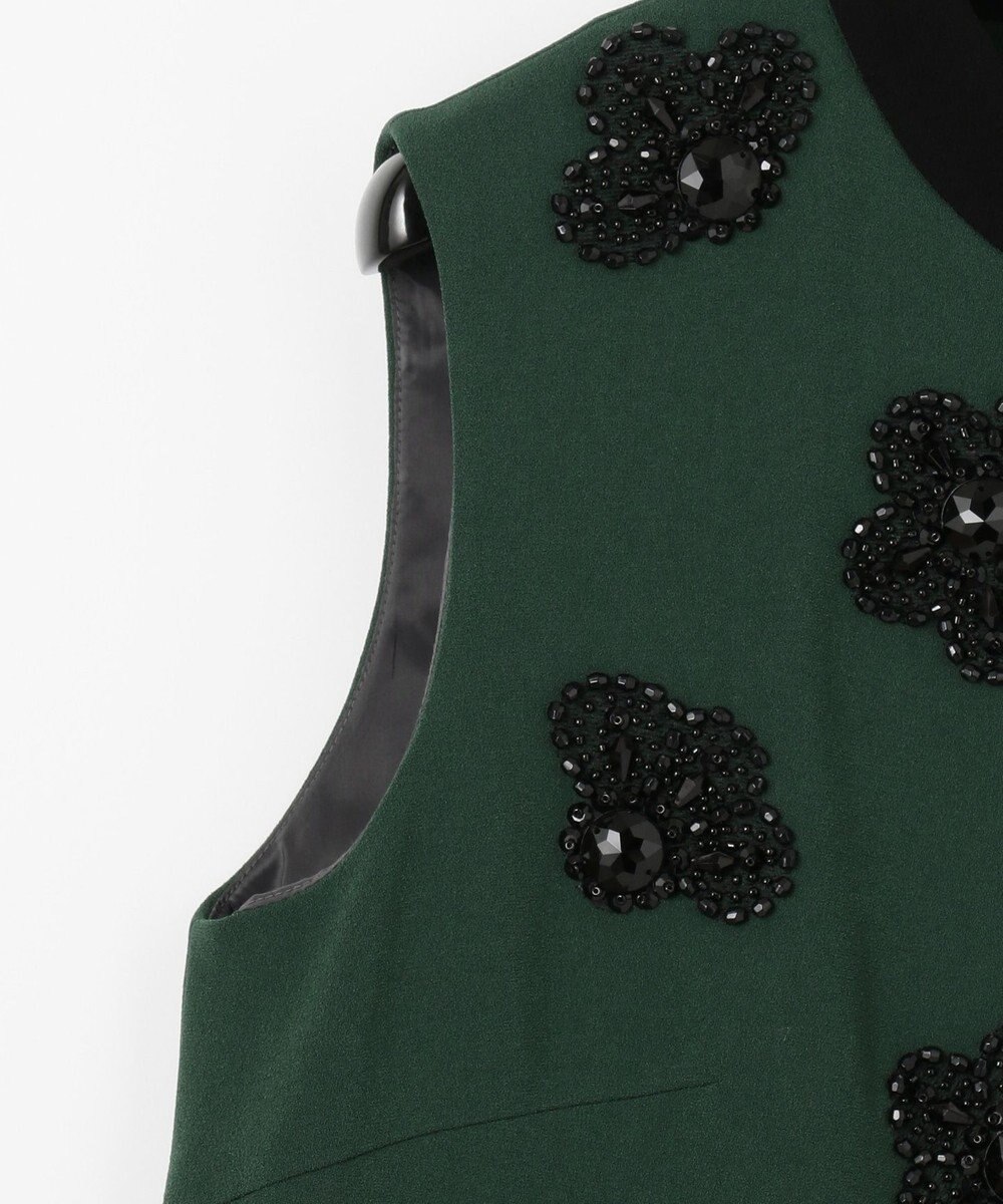 GRACE CONTINENTAL ビジューフラワータイトワンピース 