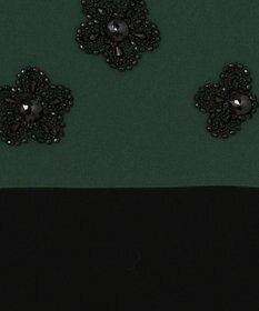 GRACE CONTINENTAL ビジューフラワータイトワンピース