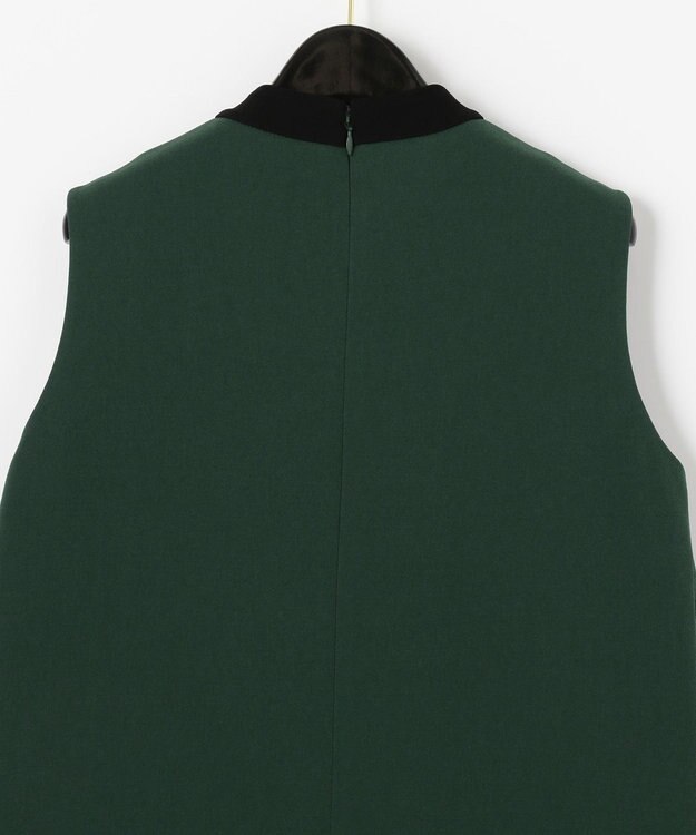 GRACE CONTINENTAL ビジューフラワータイトワンピース グリーン