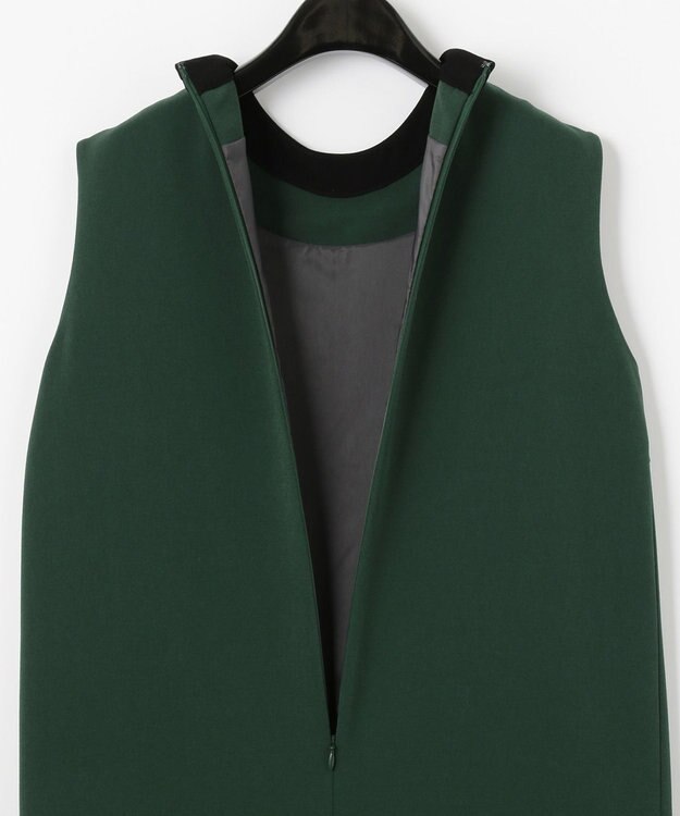 GRACE CONTINENTAL ビジューフラワータイトワンピース グリーン