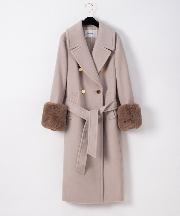 ダブルブレストウールコート Grace Continental Grace Continental グレースコンチネンタル 通販 ダブルブレストウールコート Grace Continental Grace Continental グレースコンチネンタル 通販