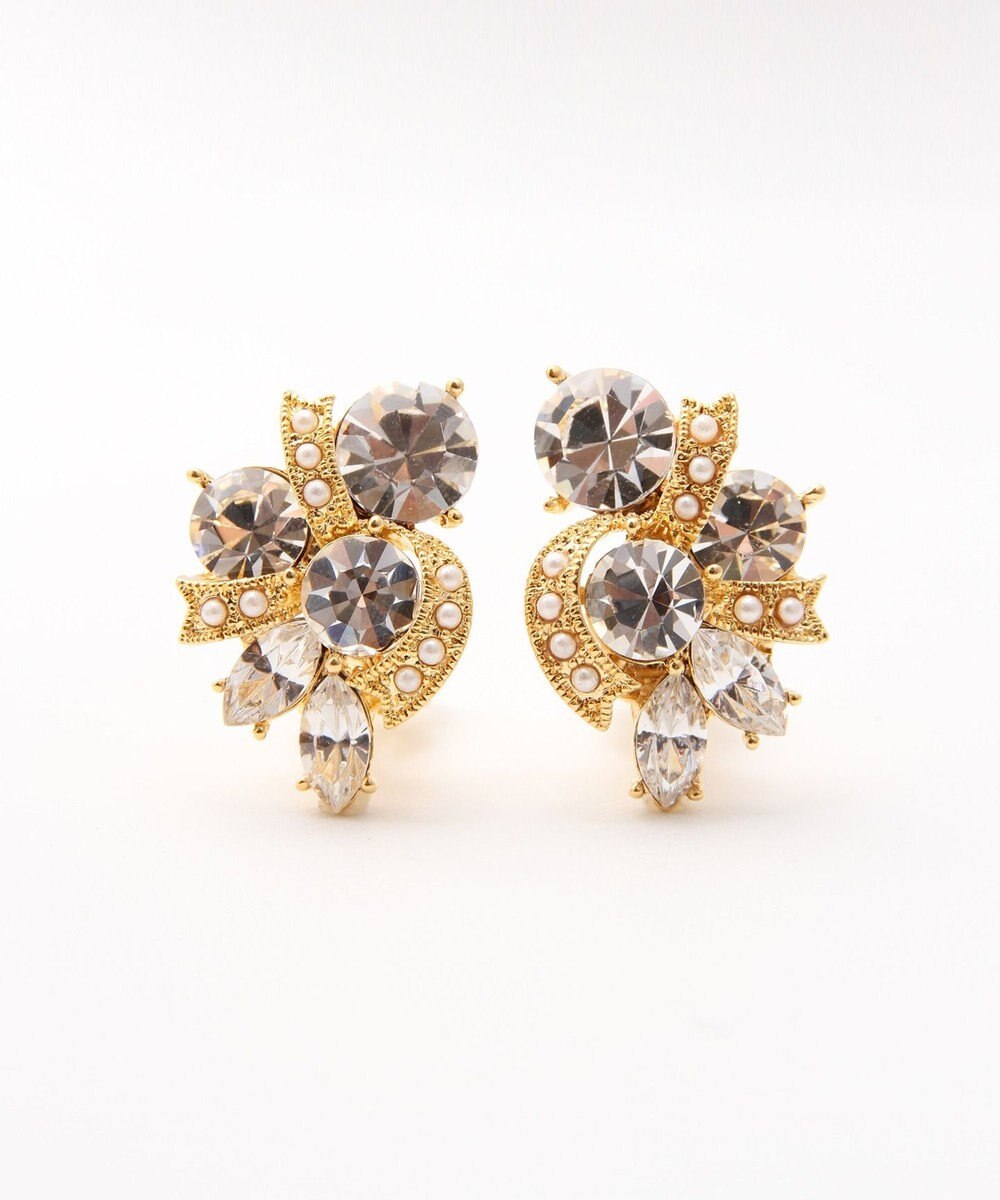 GRACE CONTINENTAL ラインストーンイヤークリップ