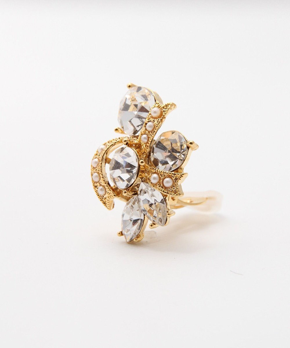 GRACE CONTINENTAL ラインストーンイヤークリップ