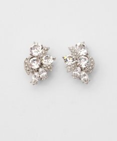 GRACE CONTINENTAL ラインストーンイヤークリップ シルバー