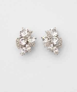 GRACE CONTINENTAL ラインストーンイヤークリップ シルバー