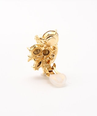 GRACE CONTINENTAL ラインストーンイヤークリップ ゴールド