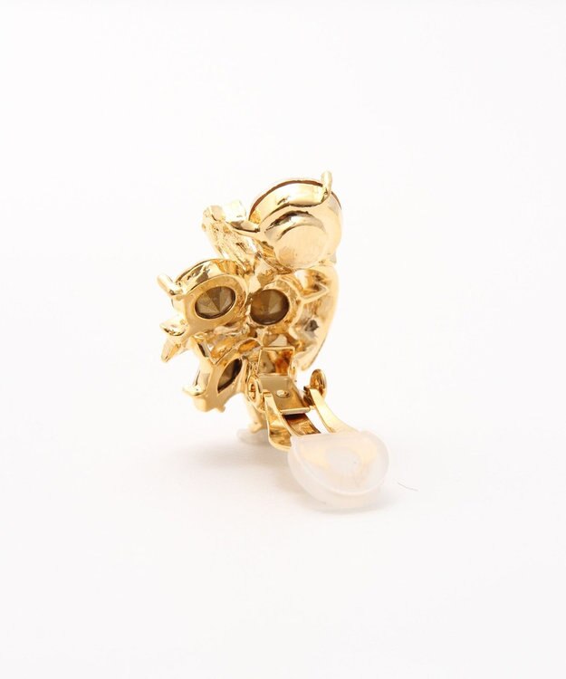 GRACE CONTINENTAL ラインストーンイヤークリップ ゴールド