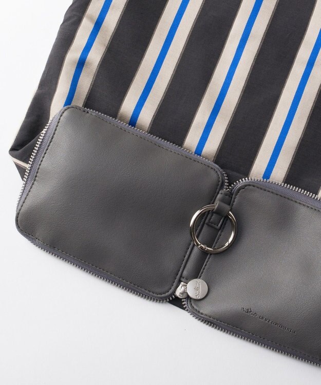 GRACE CONTINENTAL ファブリックトートバッグ ブルー