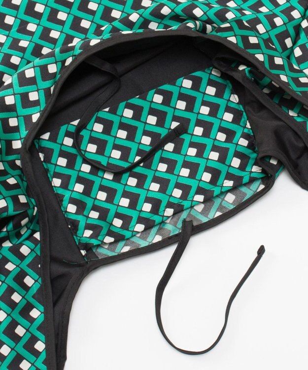 GRACE CONTINENTAL ファブリックマルシェバッグ グリーン