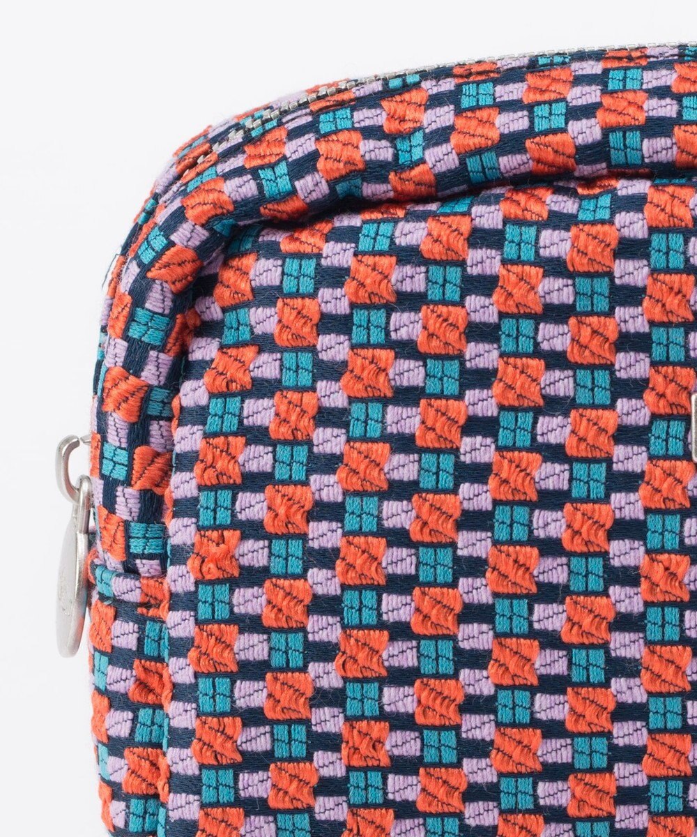 GRACE CONTINENTAL ファブリックスクエアポーチ 