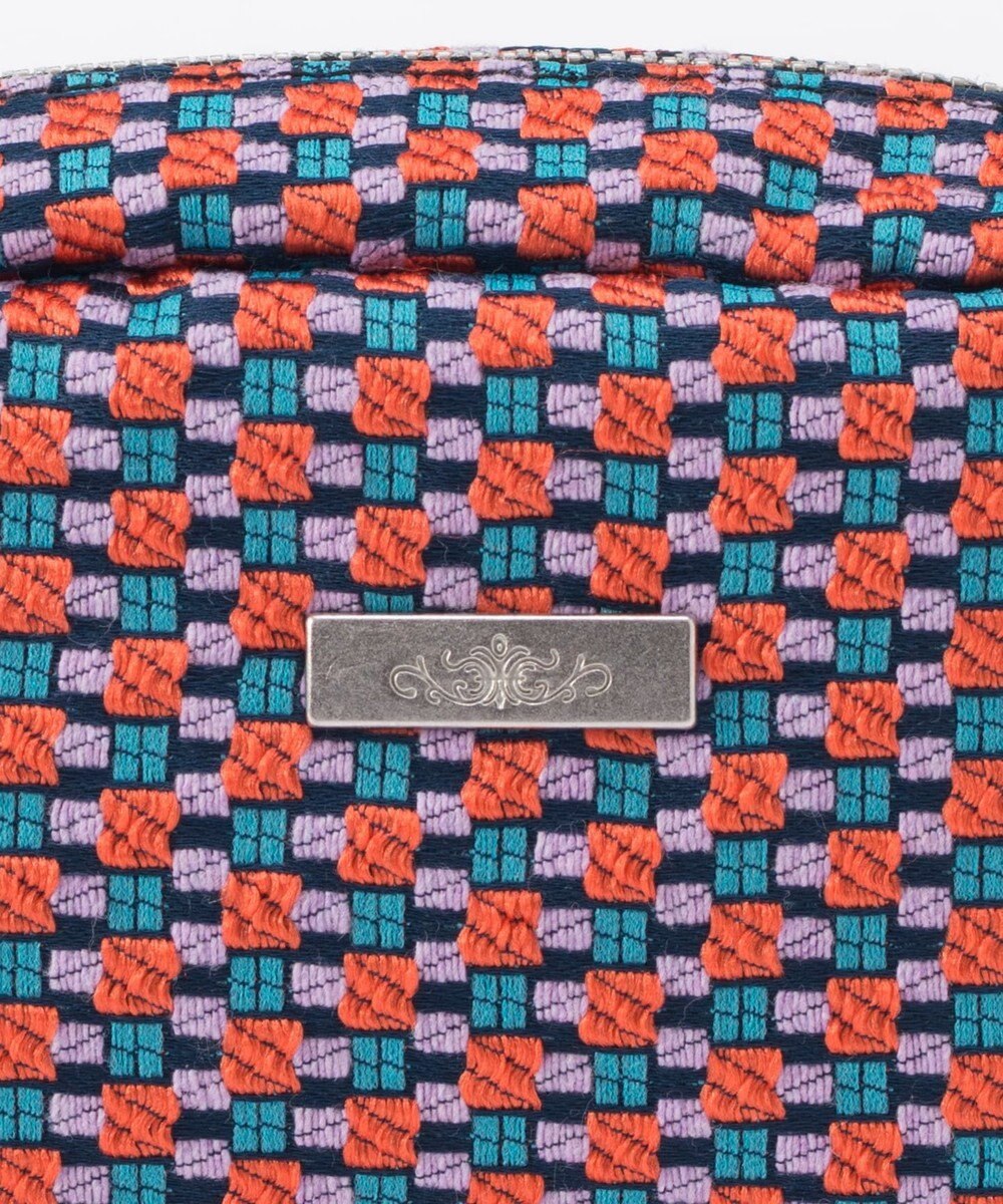 GRACE CONTINENTAL ファブリックスクエアポーチ 