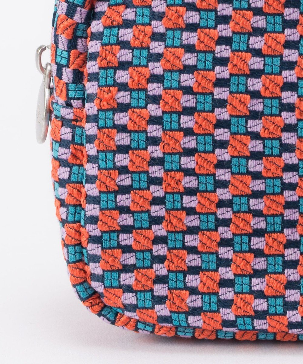 GRACE CONTINENTAL ファブリックスクエアポーチ 