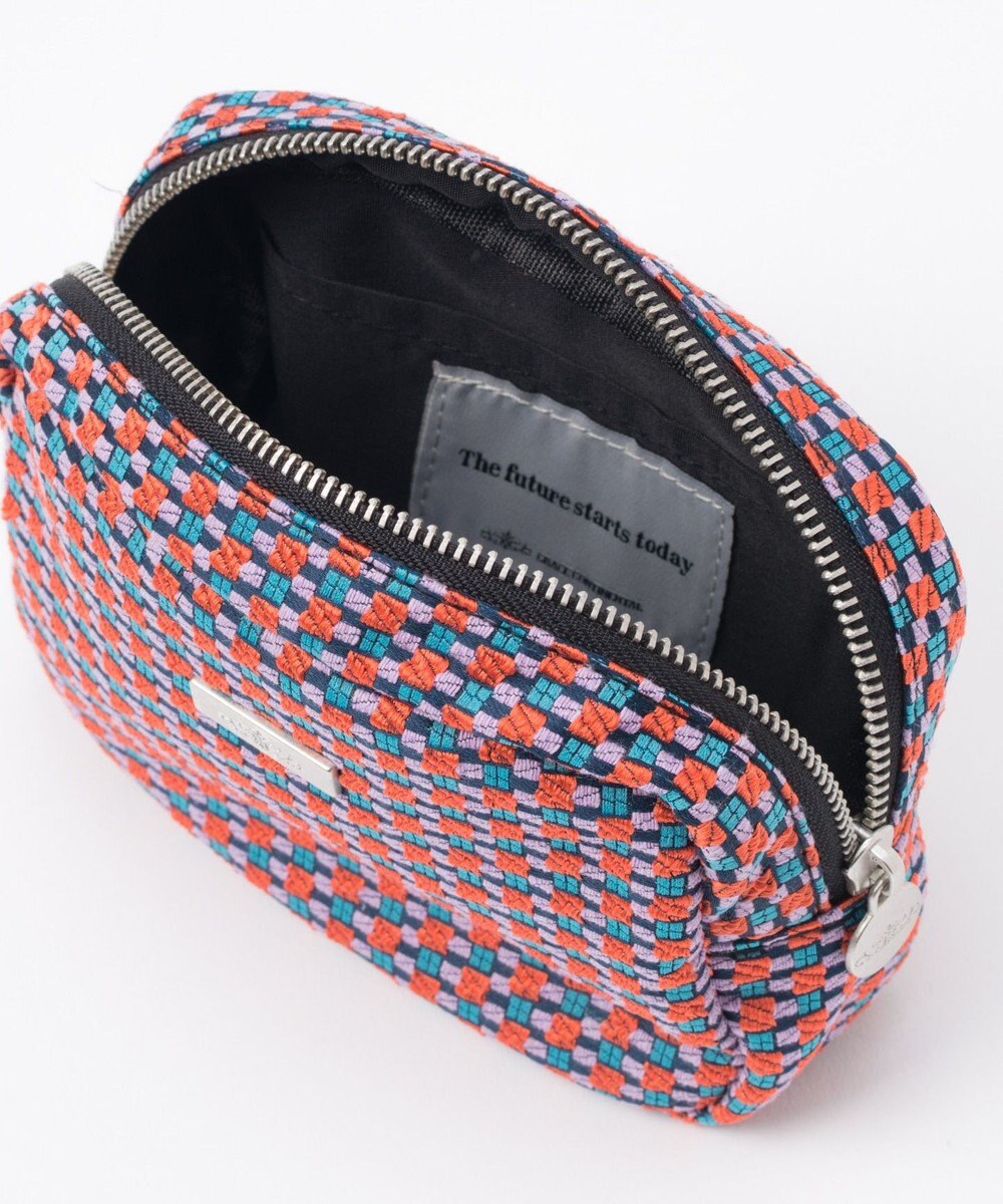 GRACE CONTINENTAL ファブリックスクエアポーチ 