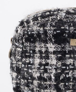 GRACE CONTINENTAL ファブリックスクエアポーチ ブラック