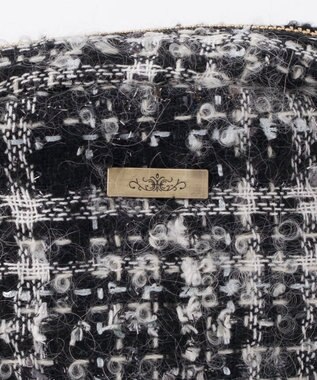 GRACE CONTINENTAL ファブリックスクエアポーチ ブラック