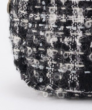 GRACE CONTINENTAL ファブリックスクエアポーチ ブラック