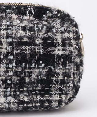 GRACE CONTINENTAL ファブリックスクエアポーチ ブラック