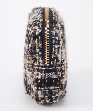 GRACE CONTINENTAL ファブリックスクエアポーチ ベージュ