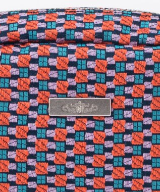 GRACE CONTINENTAL ファブリックスクエアポーチ ローズ