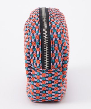 GRACE CONTINENTAL ファブリックスクエアポーチ ローズ