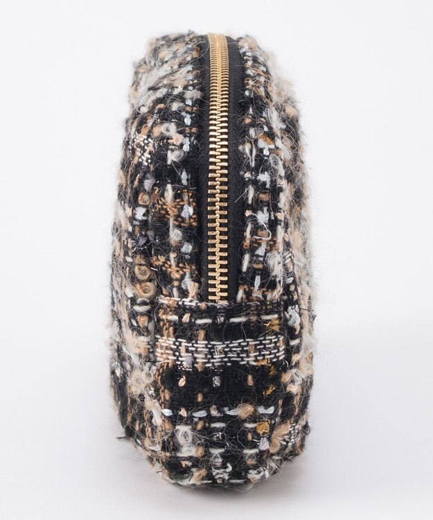 GRACE CONTINENTAL ファブリックスクエアポーチ ベージュ