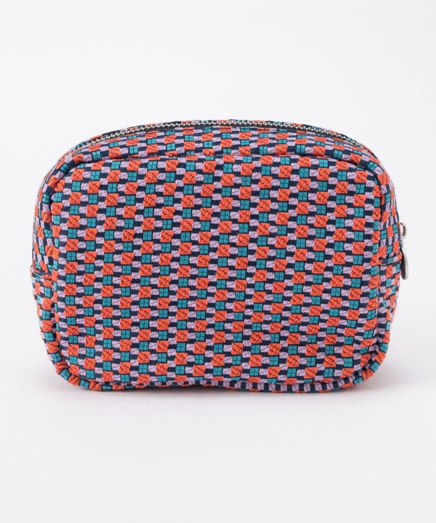 GRACE CONTINENTAL ファブリックスクエアポーチ ローズ