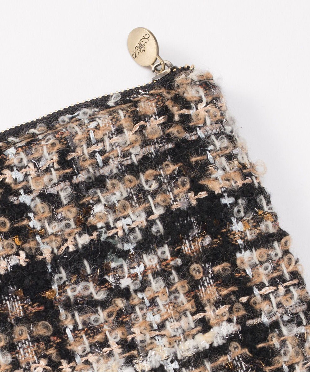 GRACE CONTINENTAL ファブリックフラットポーチ