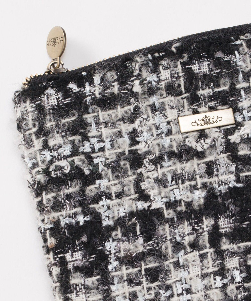 GRACE CONTINENTAL ファブリックフラットポーチ 