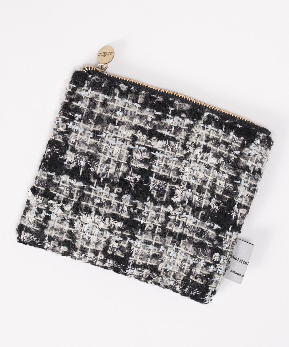 GRACE CONTINENTAL ファブリックフラットポーチ