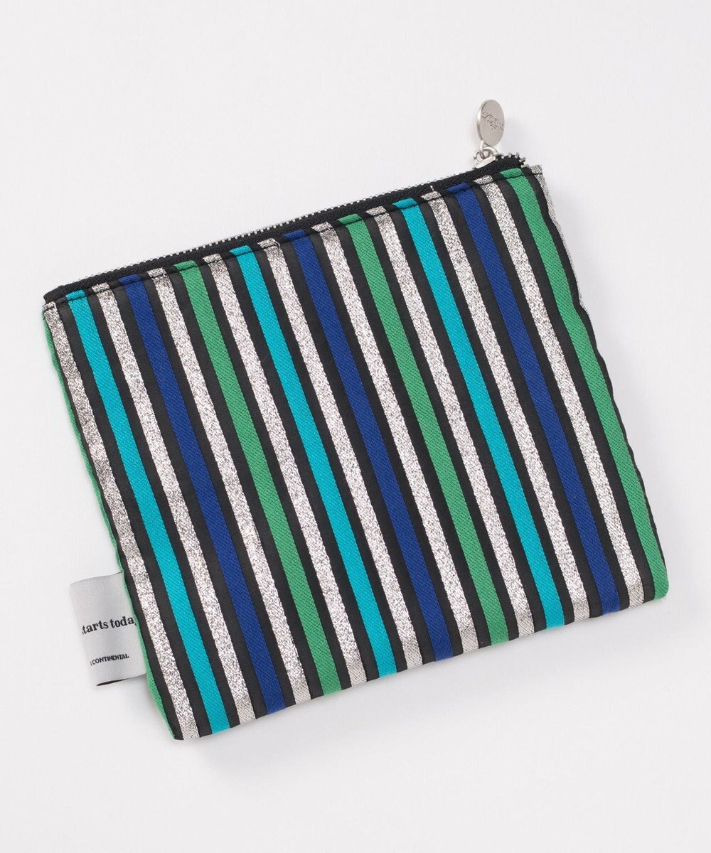 GRACE CONTINENTAL ファブリックフラットポーチ 