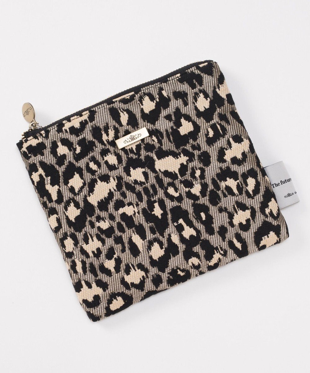 GRACE CONTINENTAL ファブリックフラットポーチ 