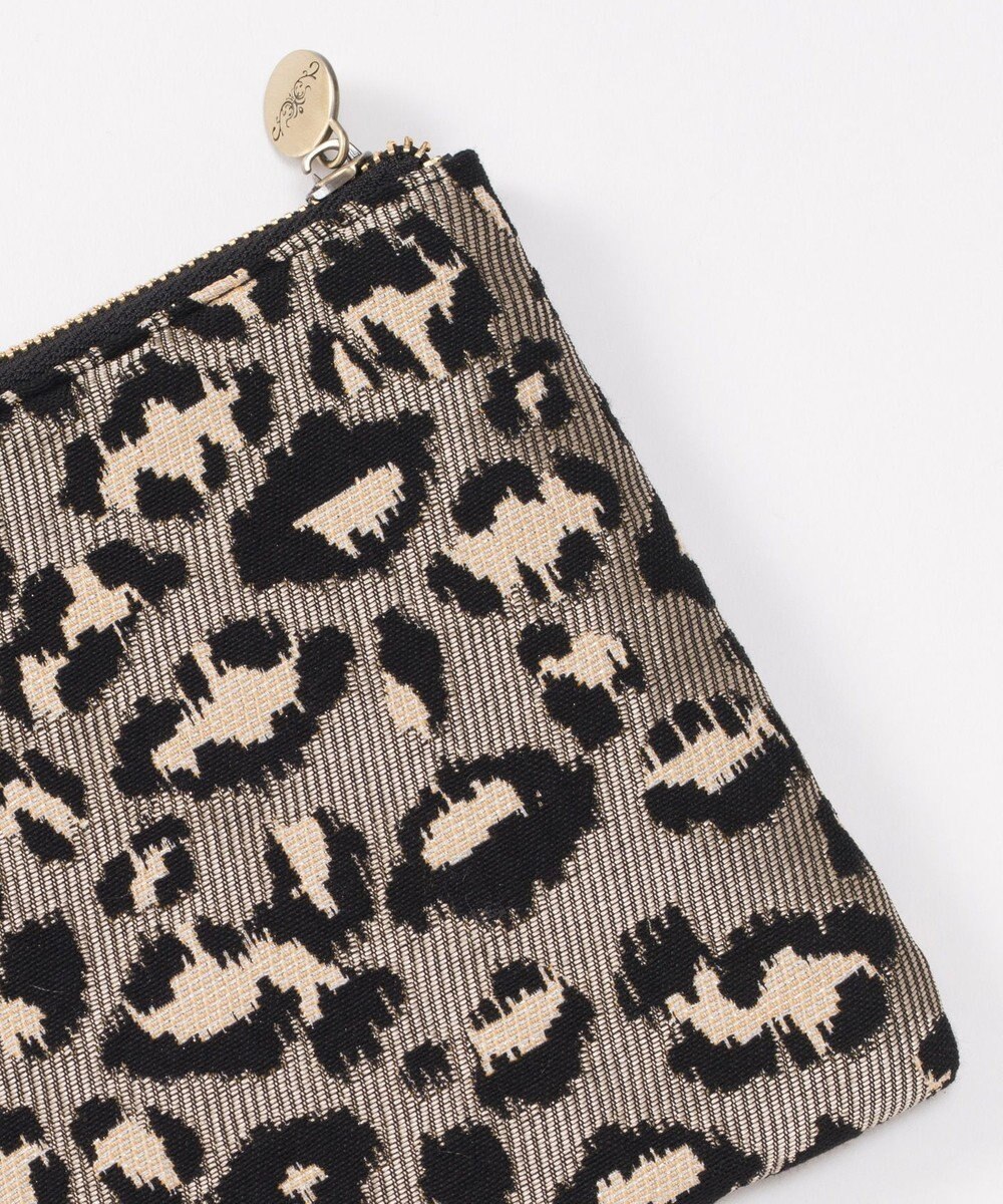 GRACE CONTINENTAL ファブリックフラットポーチ 