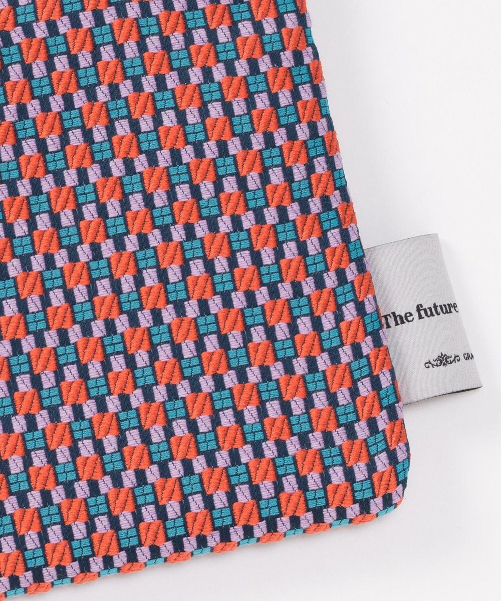 GRACE CONTINENTAL ファブリックフラットポーチ 