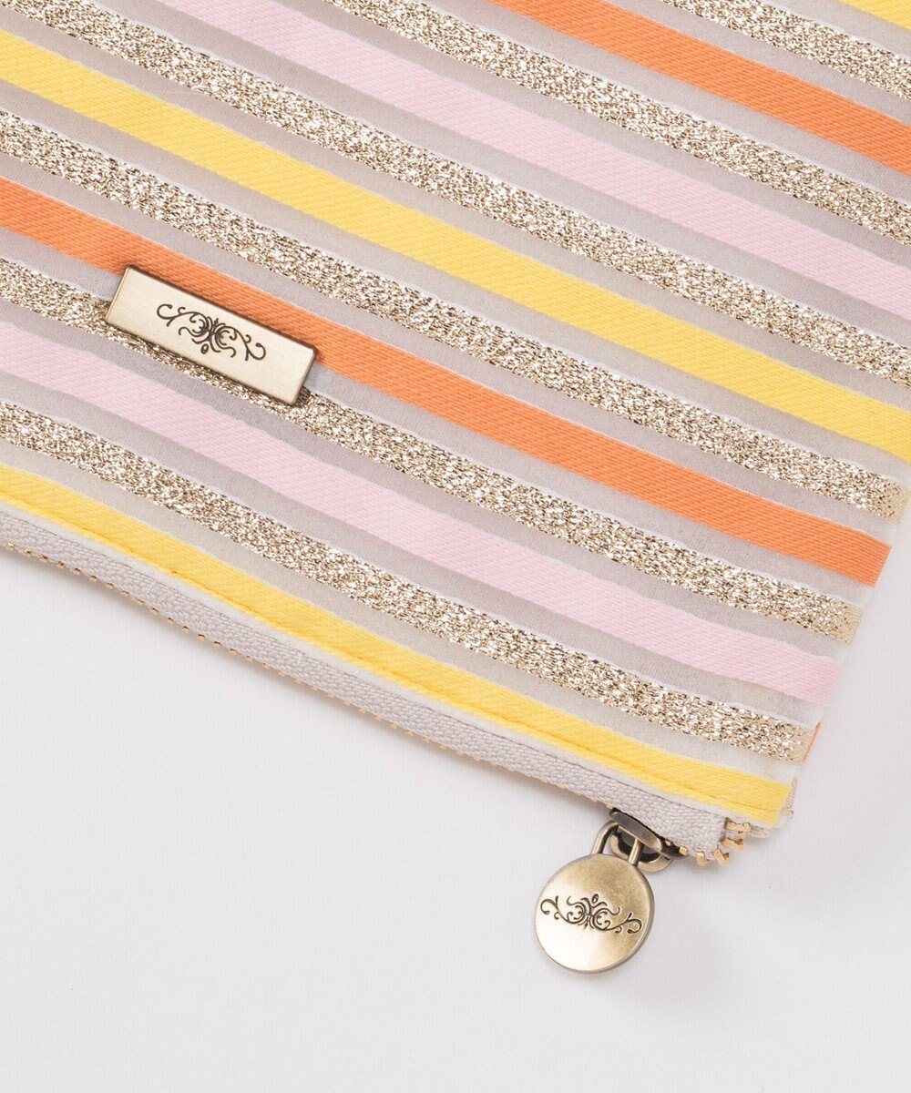 GRACE CONTINENTAL ファブリックフラットポーチ