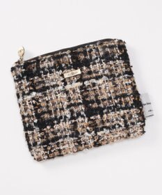 GRACE CONTINENTAL ファブリックフラットポーチ