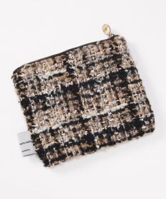 GRACE CONTINENTAL ファブリックフラットポーチ