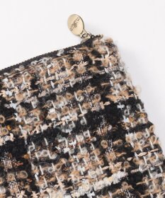 GRACE CONTINENTAL ファブリックフラットポーチ