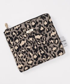 GRACE CONTINENTAL ファブリックフラットポーチ