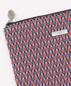 GRACE CONTINENTAL ファブリックフラットポーチ