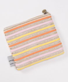 GRACE CONTINENTAL ファブリックフラットポーチ