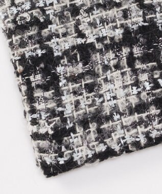 GRACE CONTINENTAL ファブリックフラットポーチ ブラック