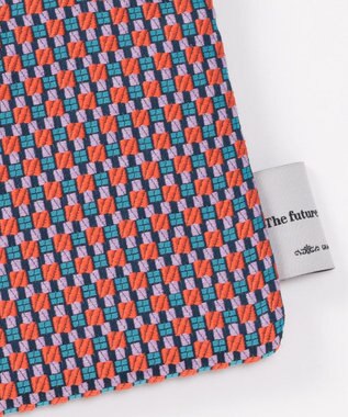 GRACE CONTINENTAL ファブリックフラットポーチ ローズ