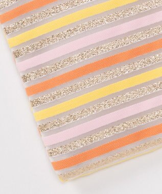 GRACE CONTINENTAL ファブリックフラットポーチ イエロー