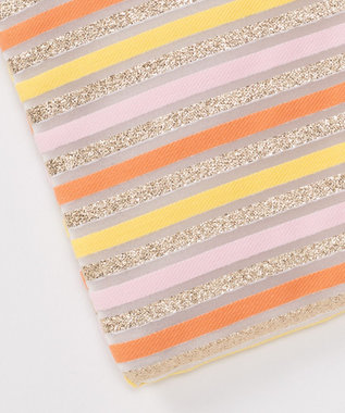 GRACE CONTINENTAL ファブリックフラットポーチ イエロー