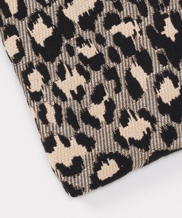 GRACE CONTINENTAL ファブリックフラットポーチ グレー